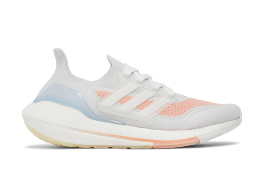 UltraBoost 21 White Glow Pink