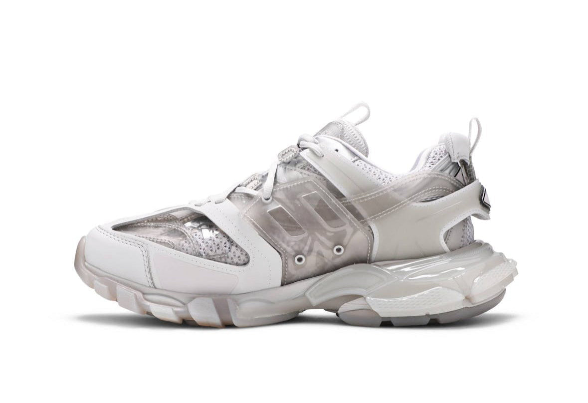 Track Sneaker Clear Sole Light Grey