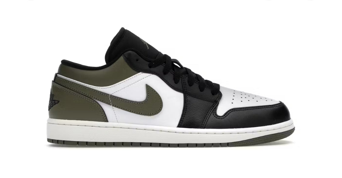 Air Jordan 1 Low Black Toe Medium Olive