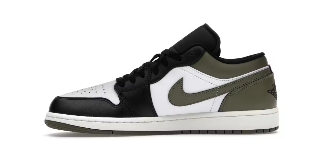 Air Jordan 1 Low Black Toe Medium Olive