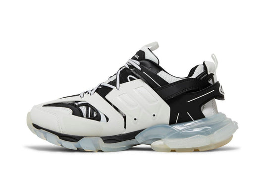 Track Sneaker Clear Sole White Black