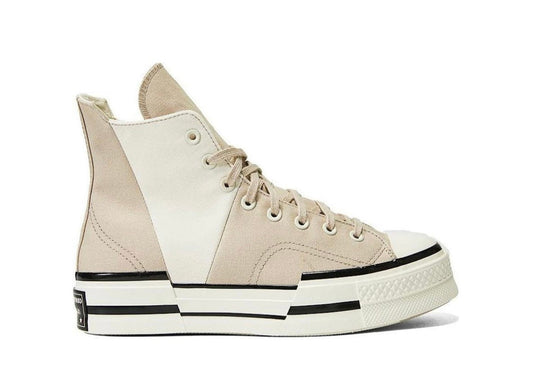 Chuck 70 High Plus Logo Collage Beach Stone