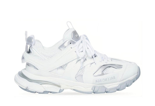 Track Sneaker White Silver
