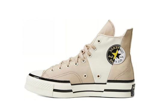 Chuck 70 High Plus Logo Collage Beach Stone