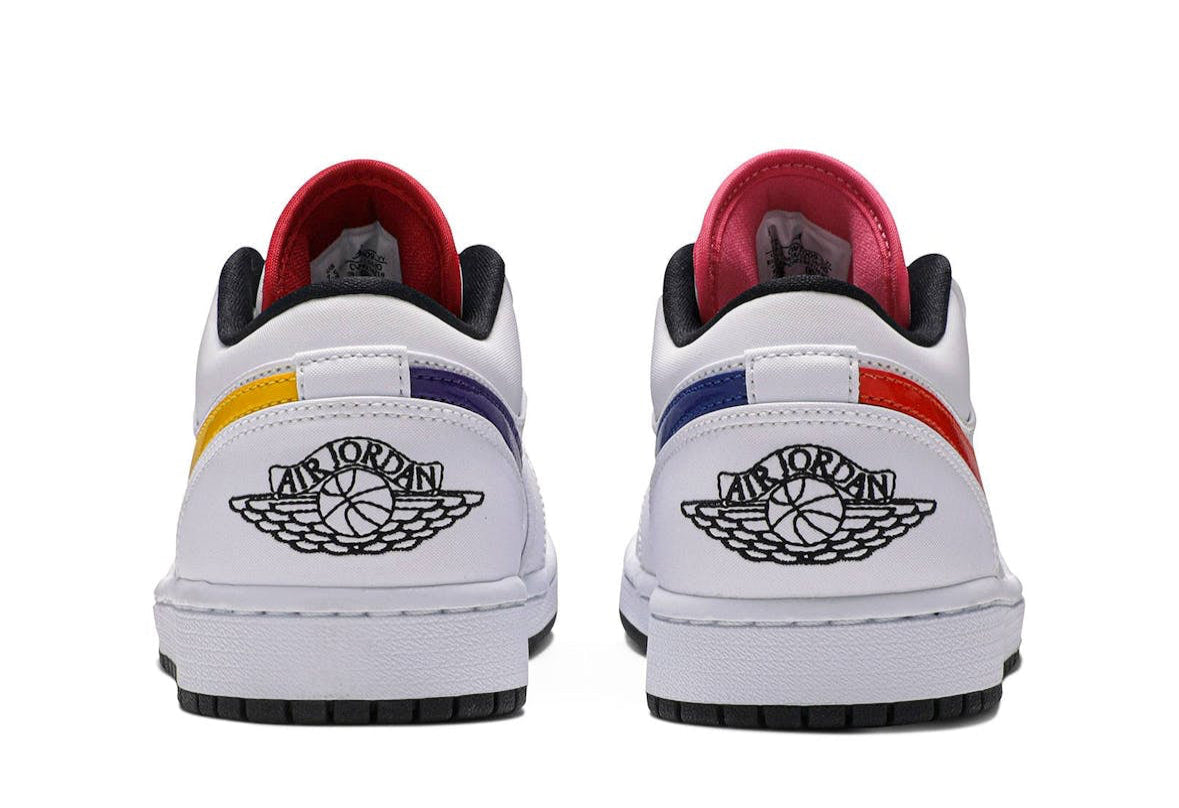 Jordan 1 Low Multi Color Swoosh