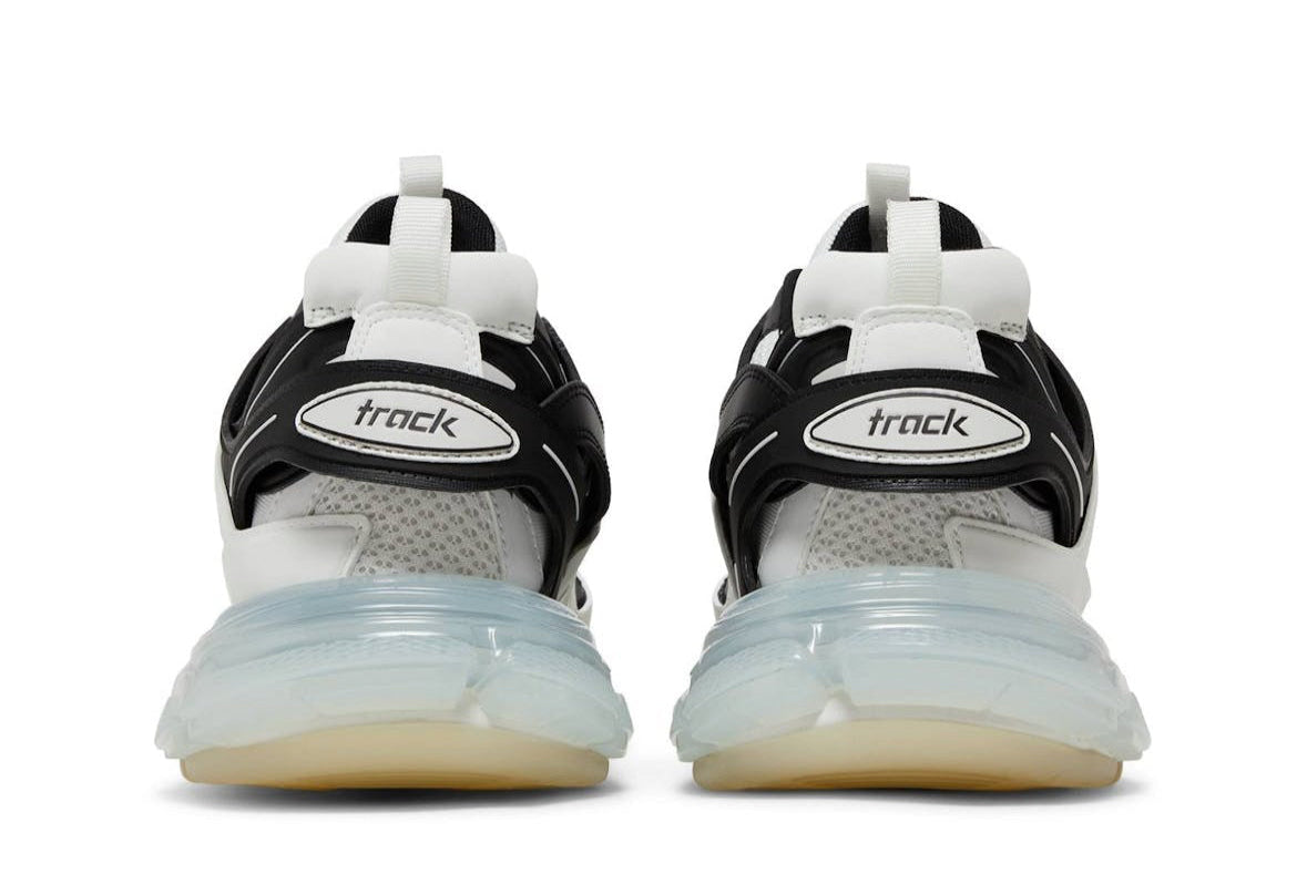 Track Sneaker Clear Sole White Black