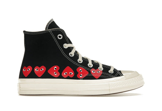 Chuck 70 High Multi Heart Black