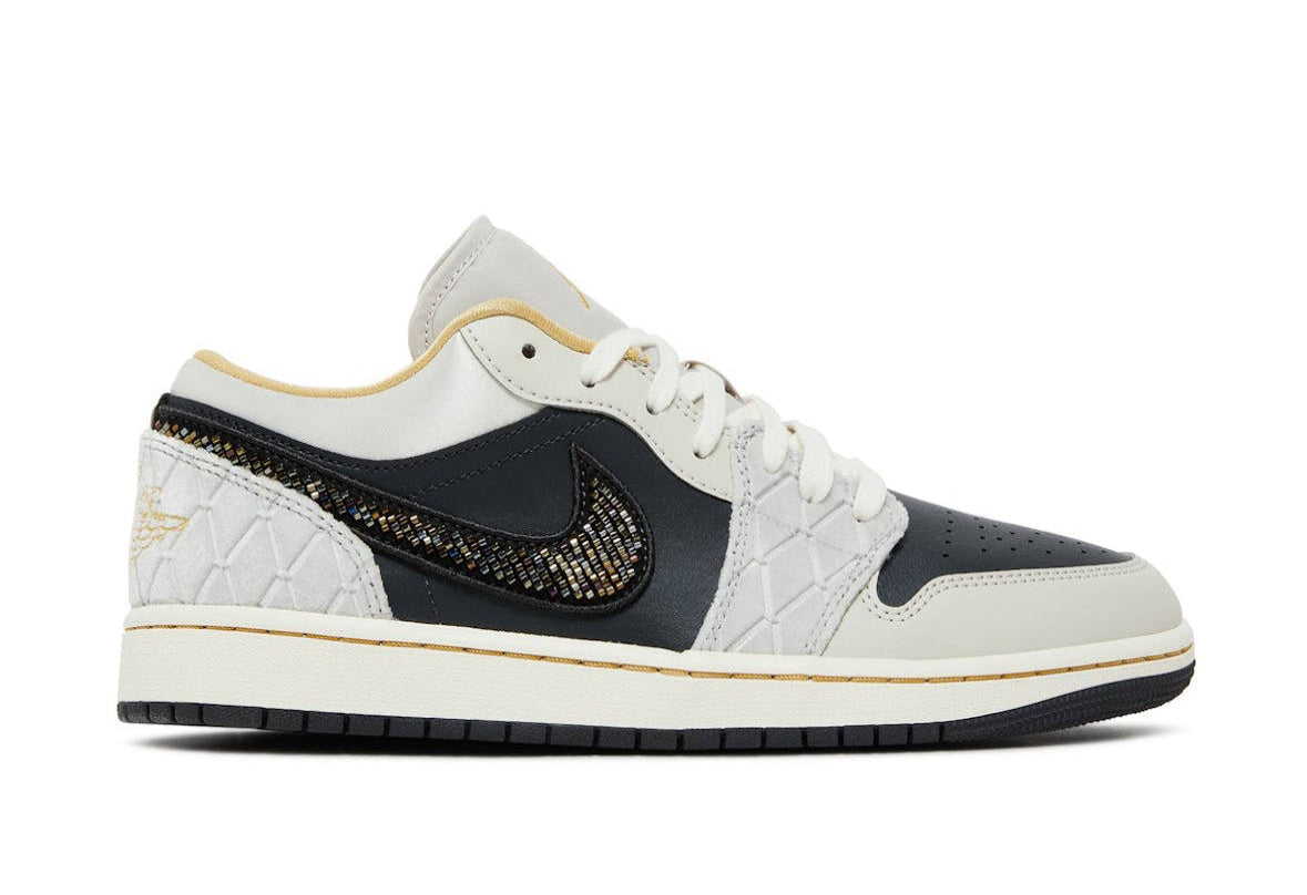 Jordan 1 Low Beaded Swoosh