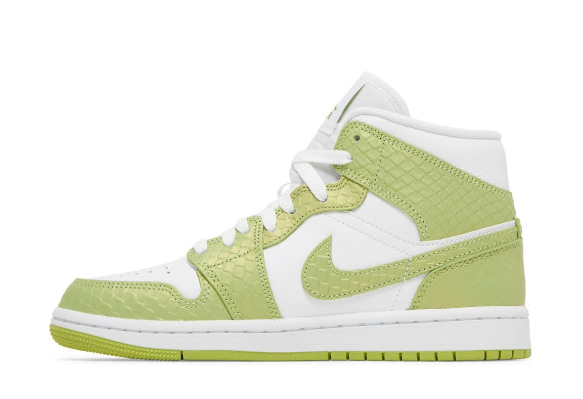 Jordan 1 Mid SE Green Python