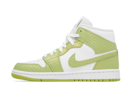 Jordan 1 Mid SE Green Python