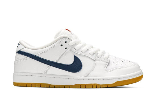 SB Dunk Low Pro ISO Orange Label White Navy