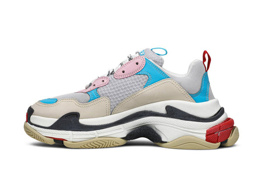 Triple S White Blue Pink