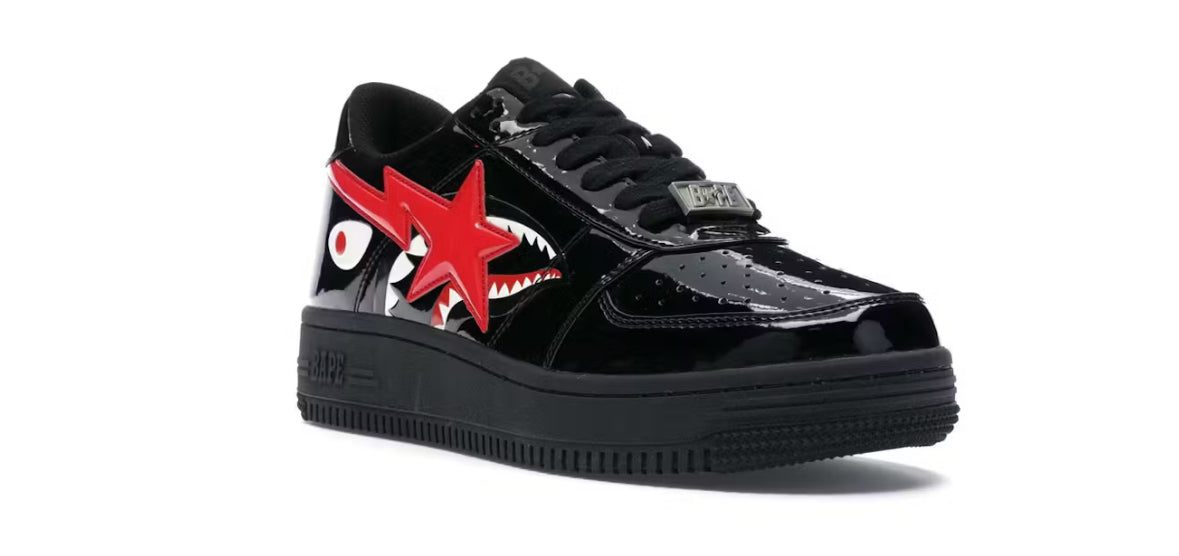 BAPE Bapesta Low Black Shark Face