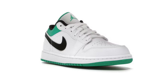 Air Jordan 1 Low White Lucky Green Black