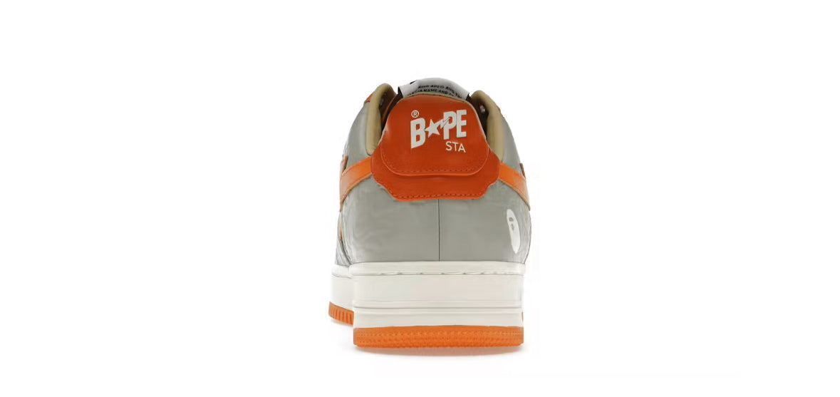 BAPE A Bathing Ape Bapesta Grey Orange