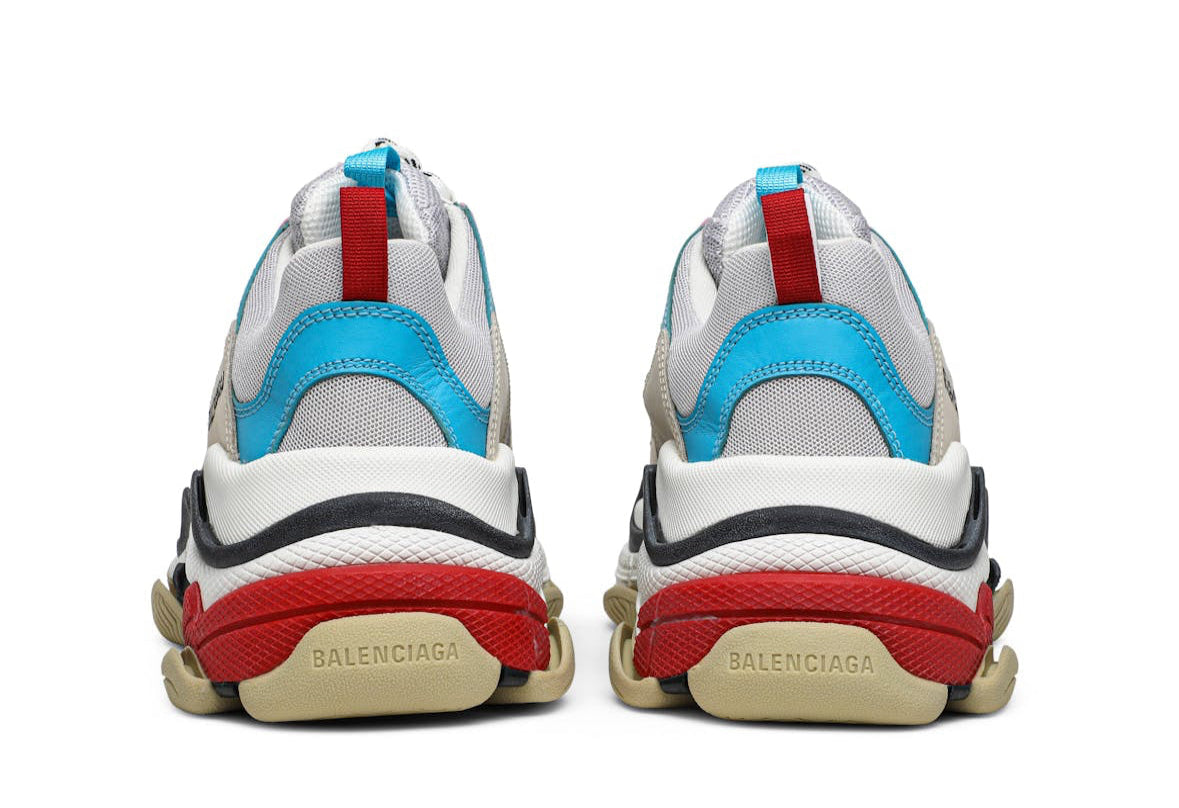 Triple S White Blue Pink