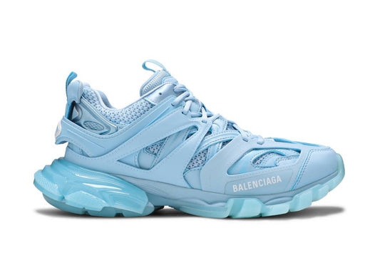 Track Sneaker Clear Sole Light Blue