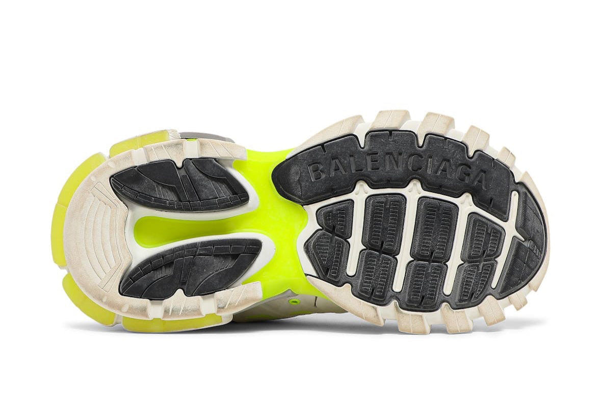 Track Sneaker White Fluo Yellow