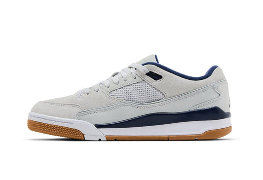 Jordan Flight Court Neutral Grey Midnight Navy Gum