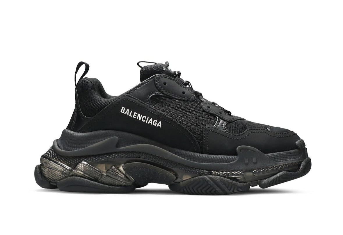 Triple S Sneaker Clear Sole Black