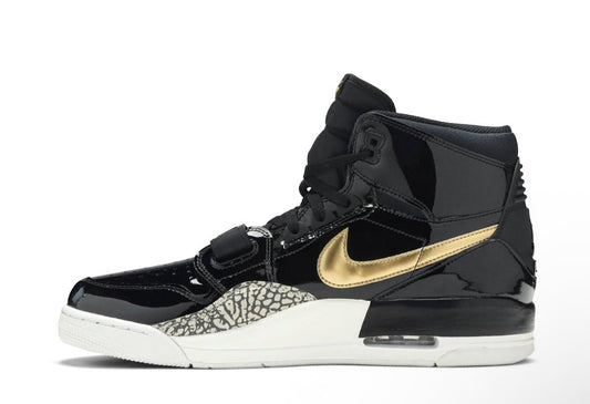 Jordan Legacy 312 Black Gold Patent