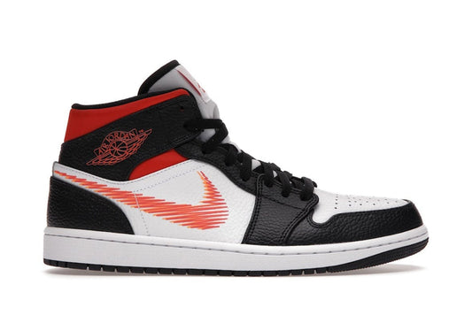 Jordan 1 Mid Zig Zag Swoosh