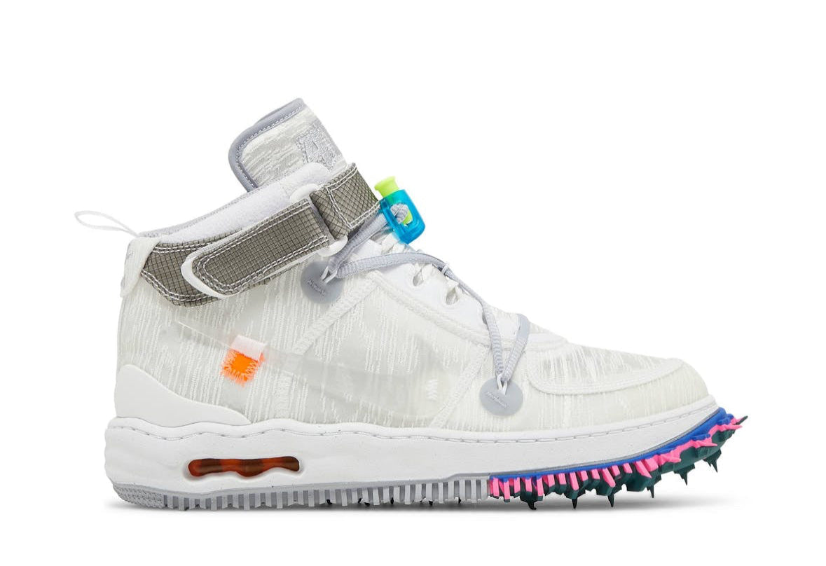Off-White X Nike Air Force 1 Mid White