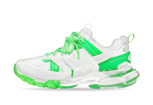 Track Sneaker White Green