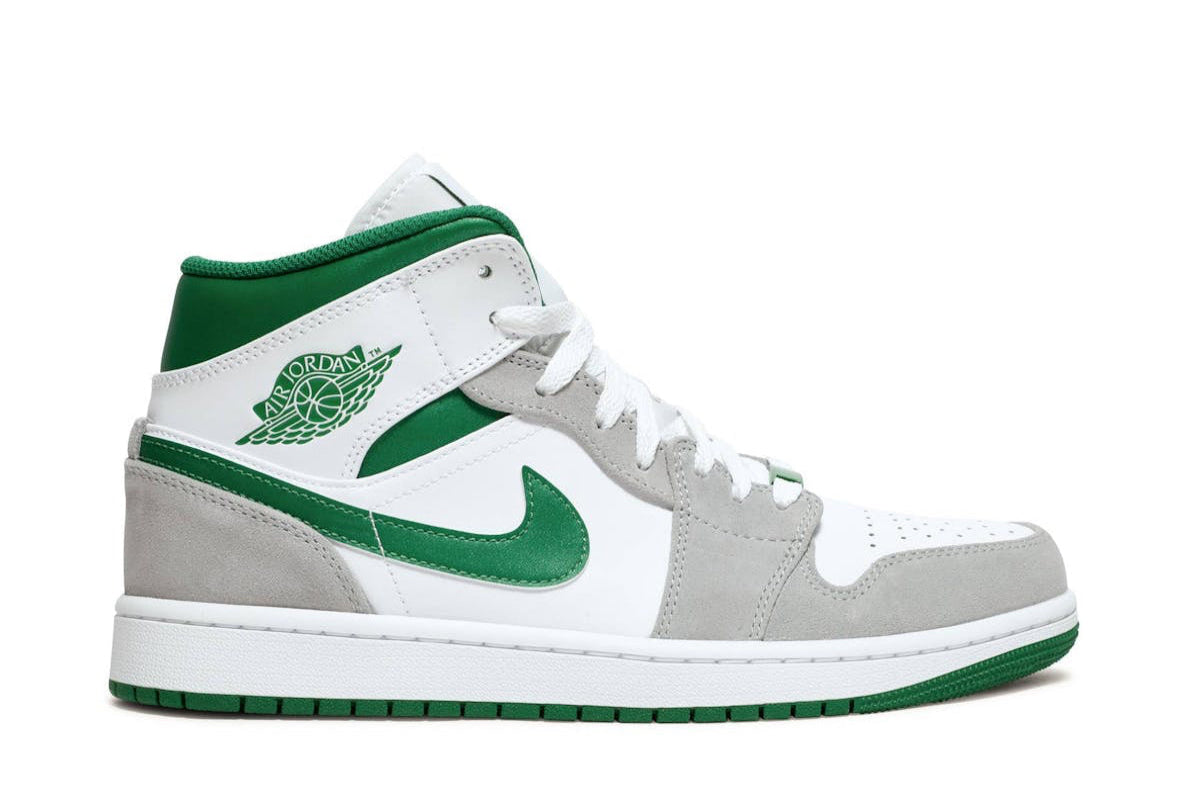 Jordan 1 Mid Grey Pine Green