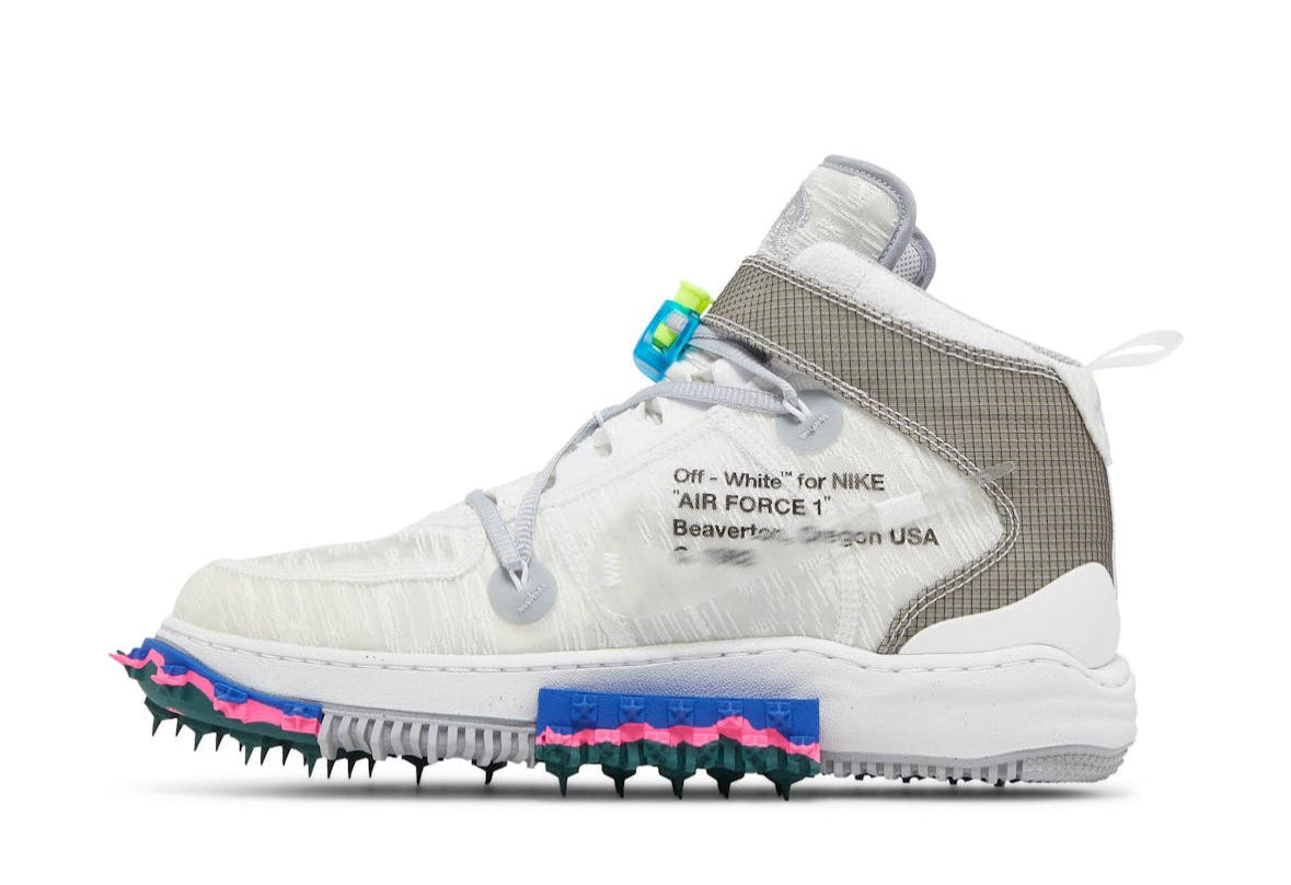 Off-White X Nike Air Force 1 Mid White