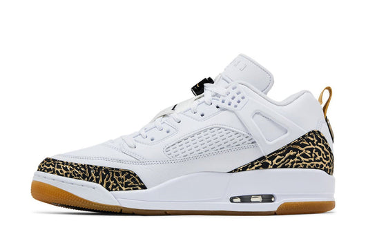 Jordan Spizike Low White Black Metallic Gold