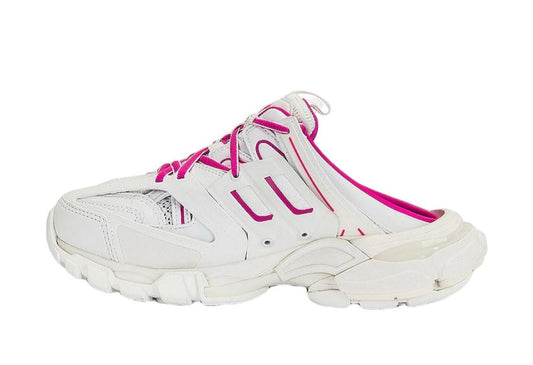 Track Mule White Pink