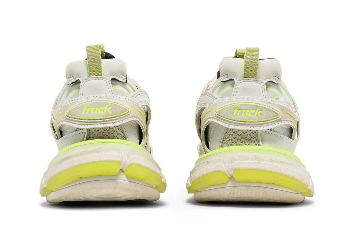 Track Sneaker White Fluo Yellow