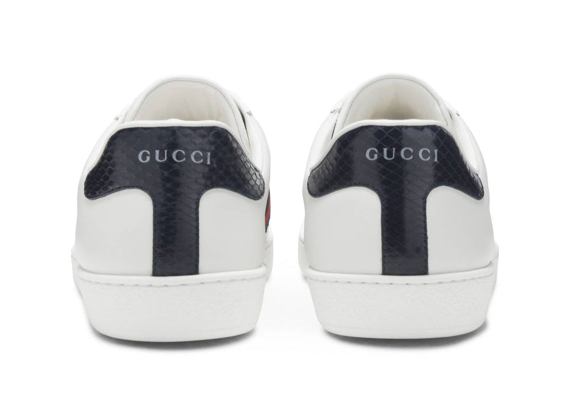 Ace Leather White Blue