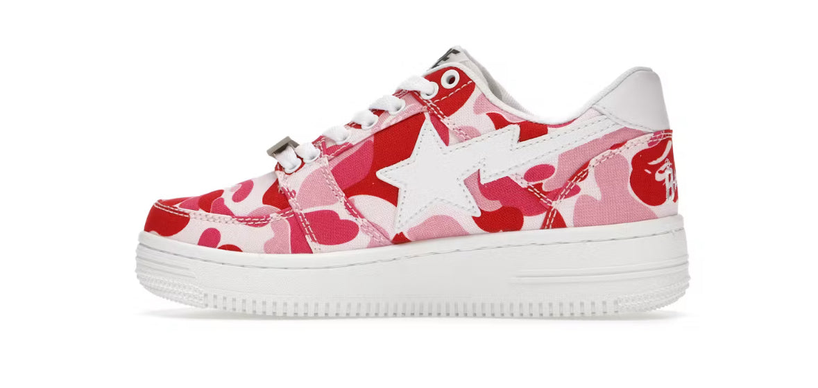 BAPE Bapesta Low Pink ABC Camo