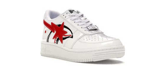 BAPE Bapesta Low White Shark Face