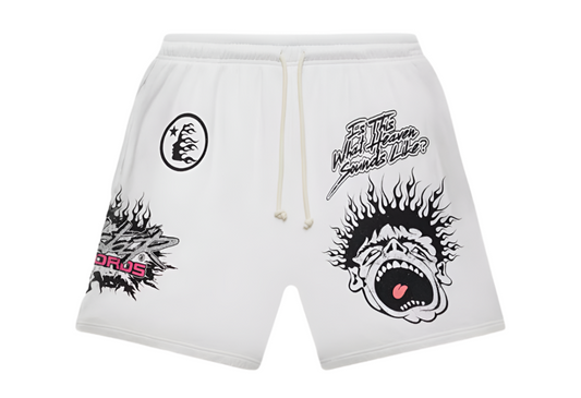 Records Shorts White
