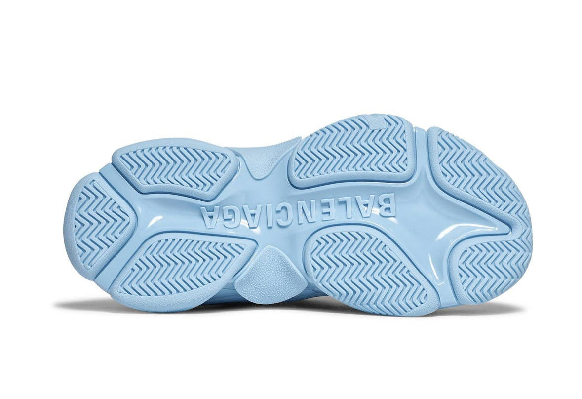 Triple S Sneaker All Over Logo Light Blue