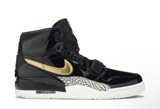 Jordan Legacy 312 Black Gold Patent