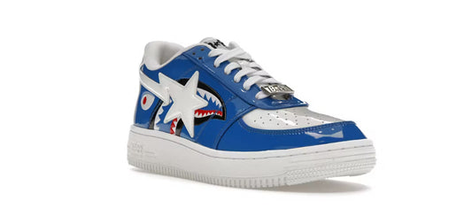 BAPE Bapesta Low Color Block Shark Blue