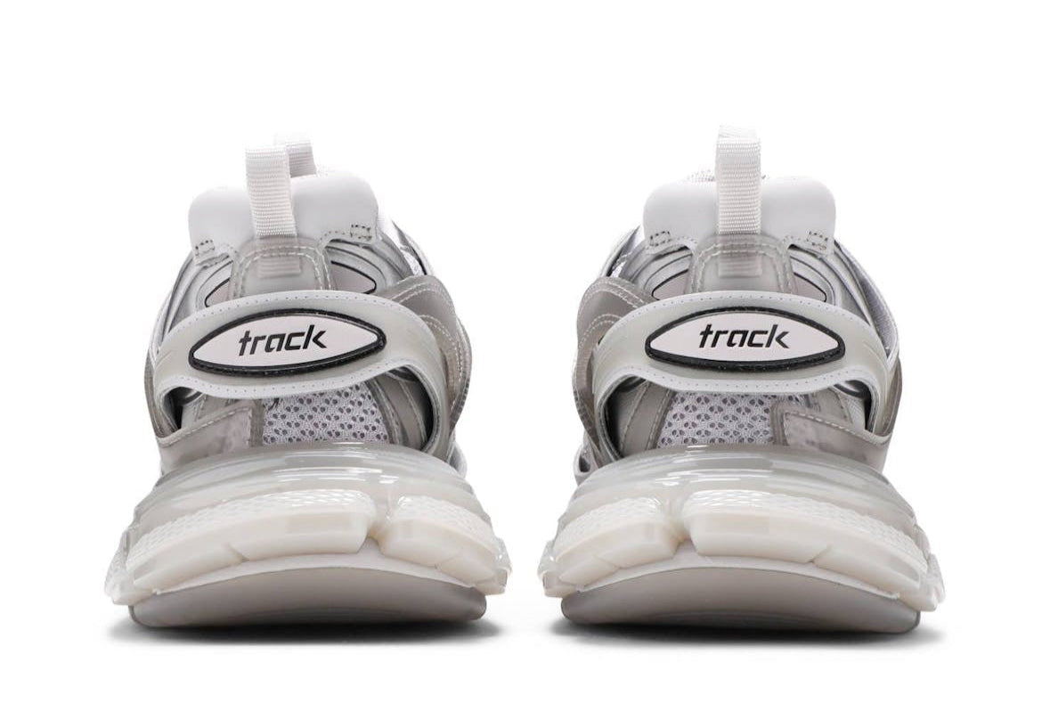 Track Sneaker Clear Sole Light Grey