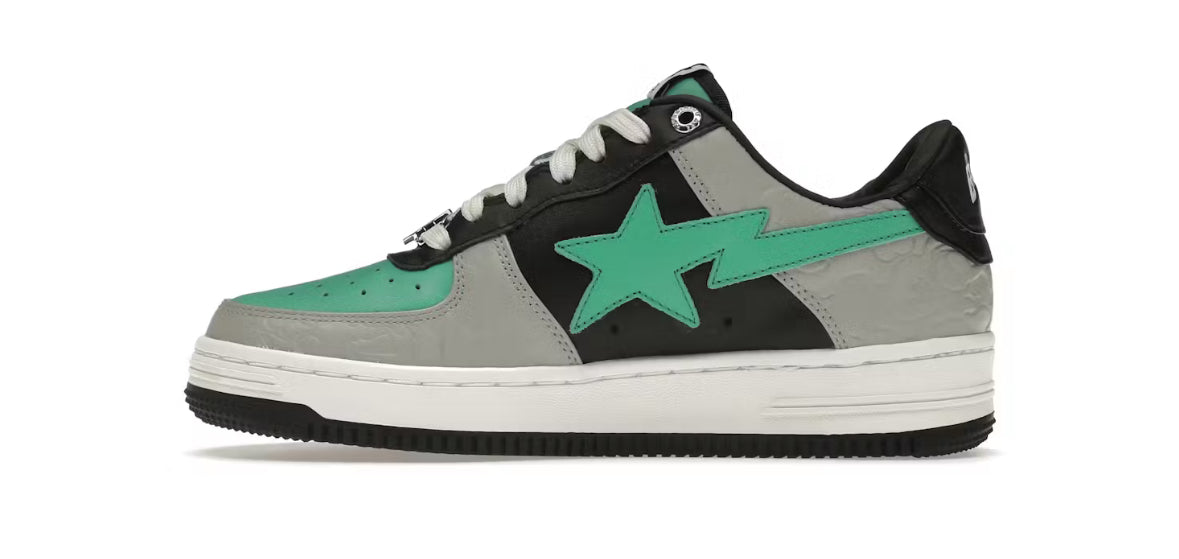 BAPE A Bathing Ape Bapesta Grey Green