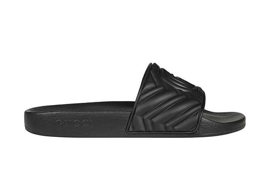 Quilted Slide Black