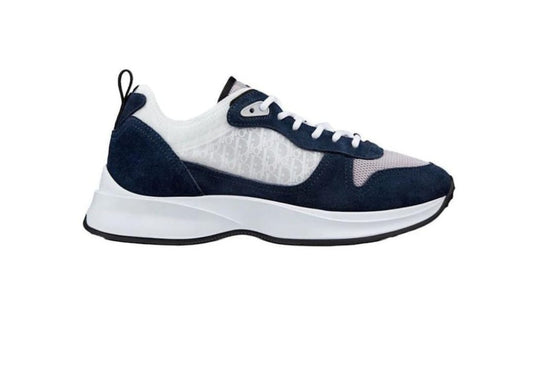 B25 Runner Navy Oblique Suede