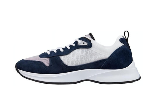 B25 Runner Navy Oblique Suede
